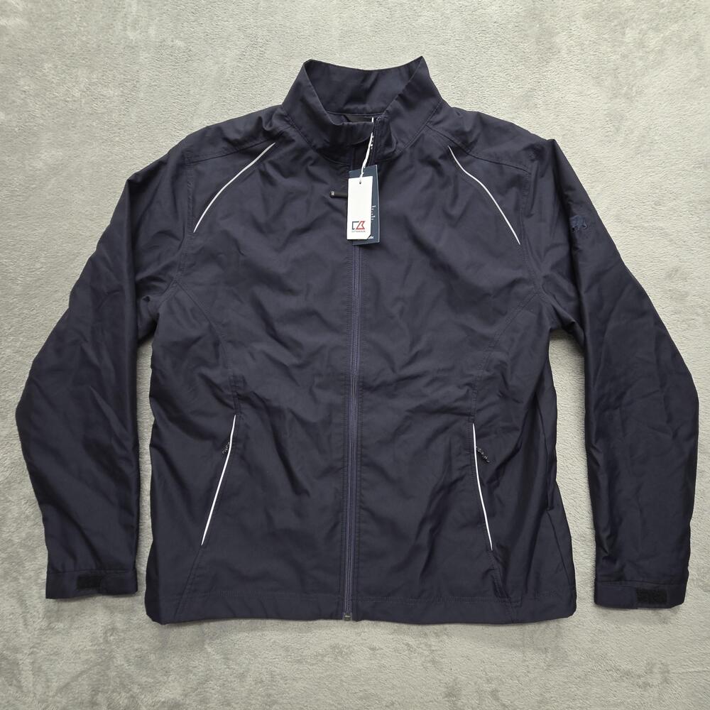 Cutter & Buck Jacket Mens L Blue Windbreaker Governor's Cup Pebble Beach